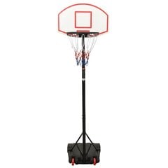 Krepšinio stovas vidaXL, baltas, 216–250cm цена и информация | Баскетбольные стойки | pigu.lt