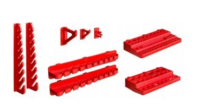 Sienelė įrankiams su įvairiomis lentynomis 80x80cm kaina ir informacija | Įrankių dėžės, laikikliai | pigu.lt