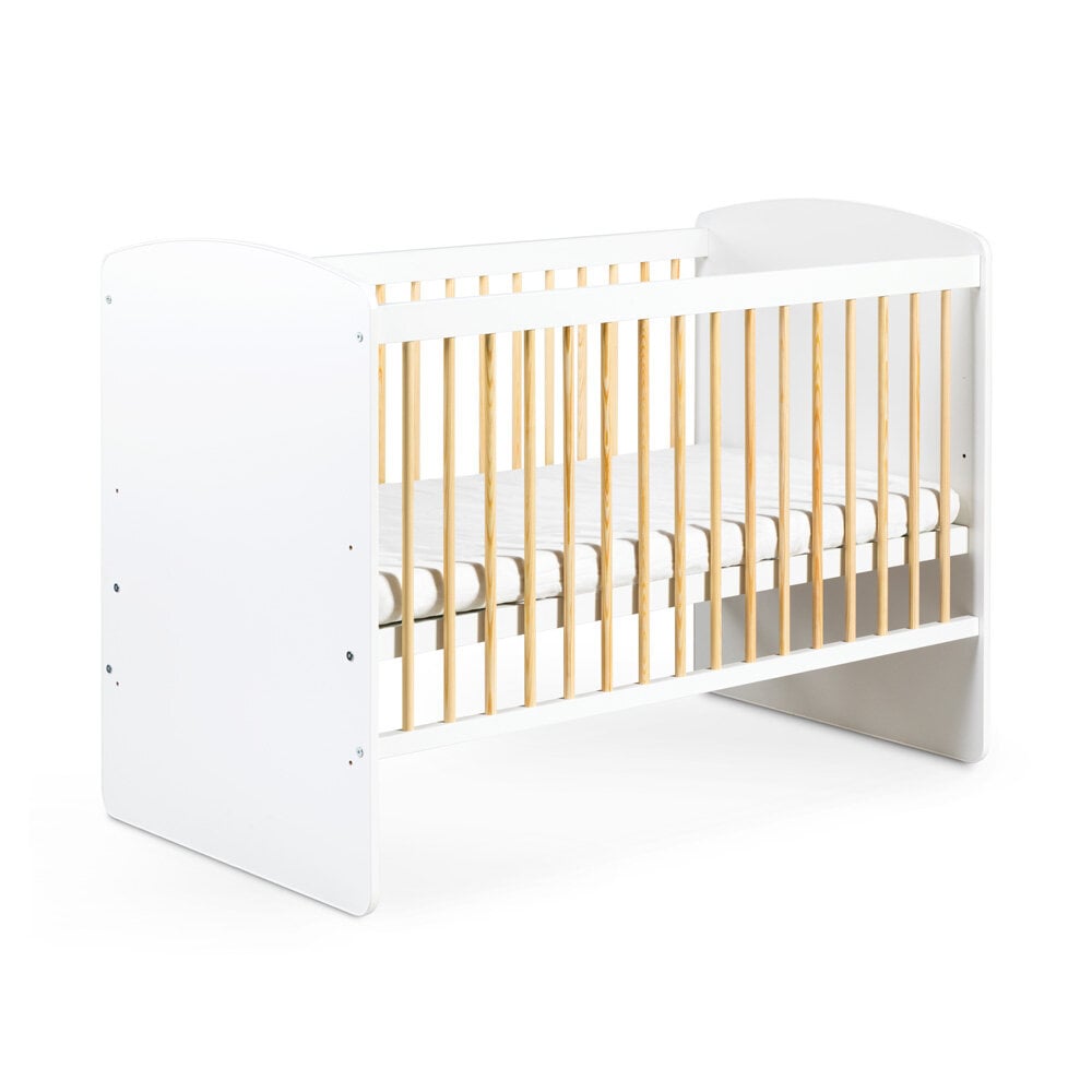 Vaikiška lova Klups Hen Karolina II, 120x60, baltos spalvos kaina ir informacija | Kūdikių lovytės | pigu.lt