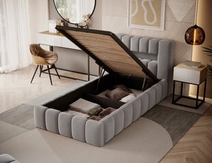 Кровать Lamica, 90x200 см, светло-серый цвет цена и информация | Кровати | pigu.lt