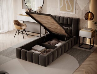 Кровать Lamica, 90x200 см, темно-коричневая цена и информация | Кровати | pigu.lt