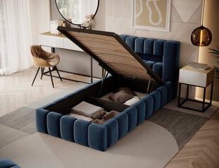 Кровать Lamica, 90x200 см, синяя цена и информация | Кровати | pigu.lt