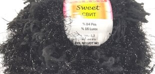 Пряжа для вязания Celebi Sweet 50г, цвет черный SVT-004 цена и информация | Принадлежности для вязания | pigu.lt