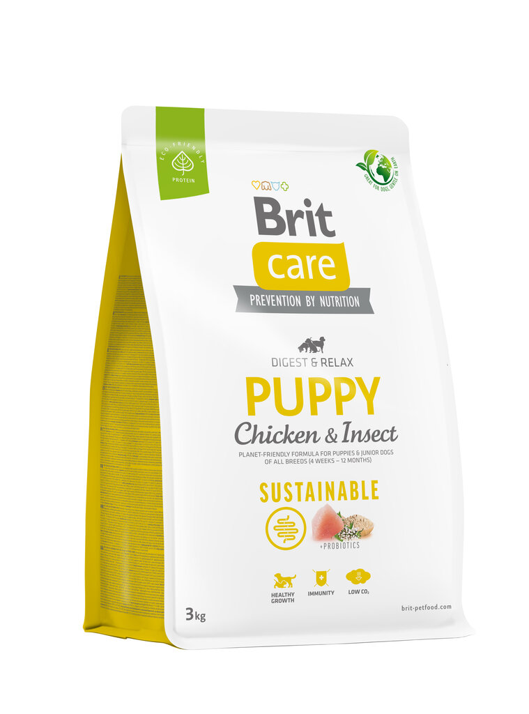 Brit Care Dog šuniukams su vištiena ir vabzdžiais, 3kg kaina ir informacija | Sausas maistas šunims | pigu.lt