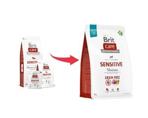 Brit Care begrūdis su elniena 3 kg (nauja pakuotė) kaina ir informacija | Brit Care Šunims | pigu.lt