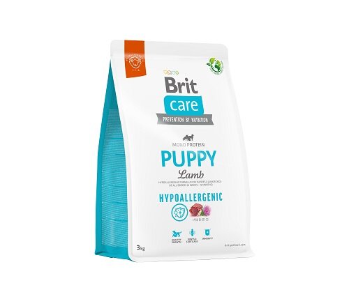 Brit Care Hypoallergenic sausas maistas jauniems šuniukams su ėriena, 3 kg (nauja pakuotė) kaina ir informacija | Sausas maistas šunims | pigu.lt