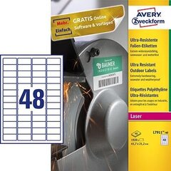 Lipnios etiketės Avery Zweckform Label, 45.7 x 21.2 mm. kaina ir informacija | Kanceliarinės prekės | pigu.lt