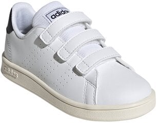 Детские кеды Adidas Advantage Cf C White GW6493 GW6493/2.5 цена и информация | Детская спортивная обувь | pigu.lt