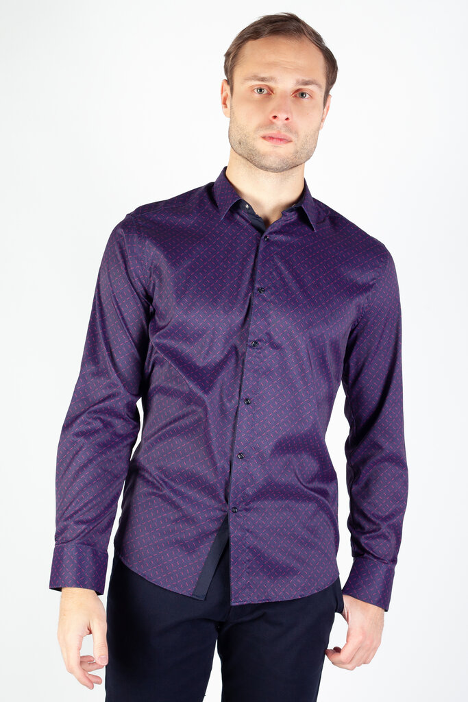 Marškiniai vyrams Infinity, violetiniai kaina ir informacija | Vyriški marškiniai | pigu.lt