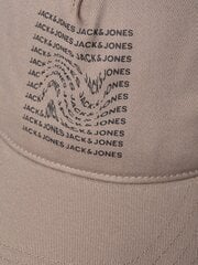 Мужская кепка Jack & Jones, 12225099*01, бежевая, 5715320353723 цена и информация | Мужские шарфы, шапки, перчатки | pigu.lt