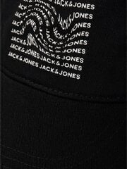 Мужская кепка Jack & Jones, 12225099*02, черная, 5715320353730 цена и информация | Мужские шарфы, шапки, перчатки | pigu.lt