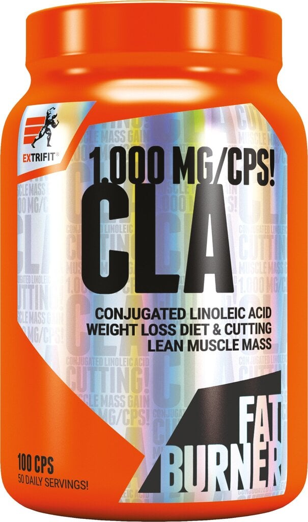 Extrifit CLA 1000 mg, 100 kapsulių kaina ir informacija | Riebalų degintojai | pigu.lt