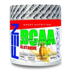 Aminorūgštys FEN BCAA+Glutamine 300 g. ananasas kaina ir informacija | Aminorūgštys | pigu.lt