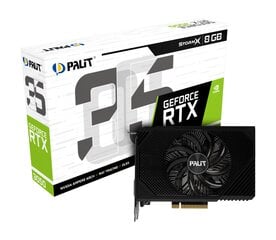 Palit GeForce RTX 3050 StormX (NE63050018P1-1070F) kaina ir informacija | Vaizdo plokštės (GPU) | pigu.lt