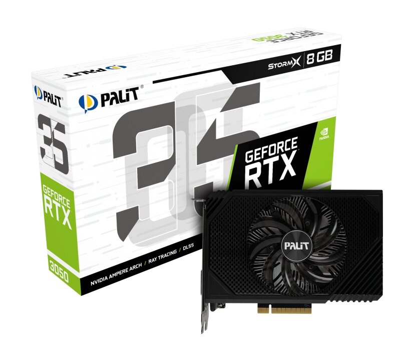 Palit GeForce RTX 3050 StormX (NE63050018P1-1070F) цена и информация | Vaizdo plokštės (GPU) | pigu.lt