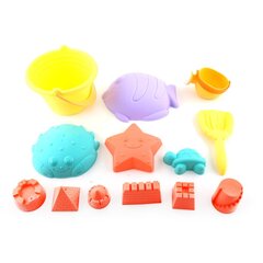 Smėlio žaislų rinkinys Woopie, 10 dalių kaina ir informacija | Vandens, smėlio ir paplūdimio žaislai | pigu.lt