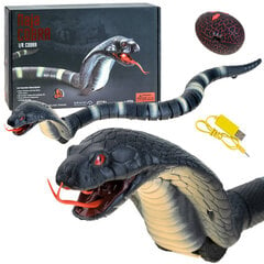 Nuotoliniu būdu valdoma gyvatė Cobra, juoda kaina ir informacija | Žaislai berniukams | pigu.lt