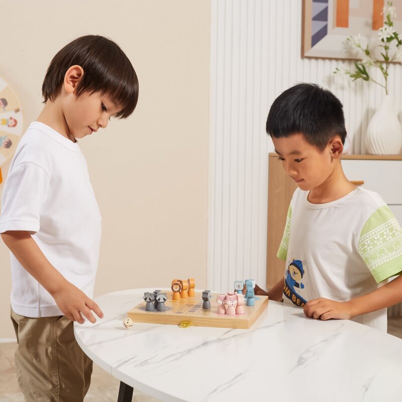 Medinis stalo žaidimas vaikams „Ludo“, Viga PolarB kaina ir informacija | Lavinamieji žaislai | pigu.lt