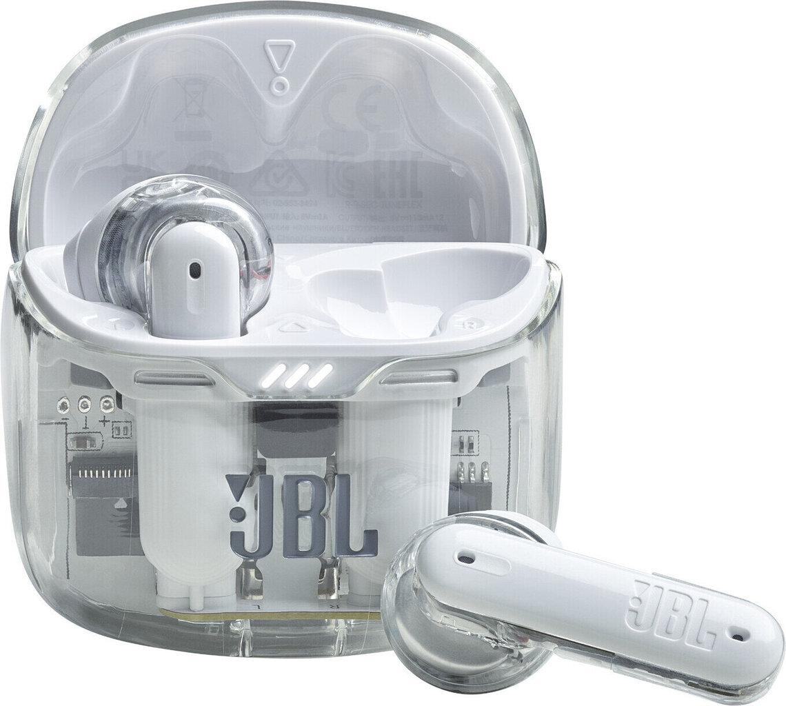 JBL Tune Flex TWS Ghost Edition JBLTFLEXGWHT kaina ir informacija | Ausinės | pigu.lt