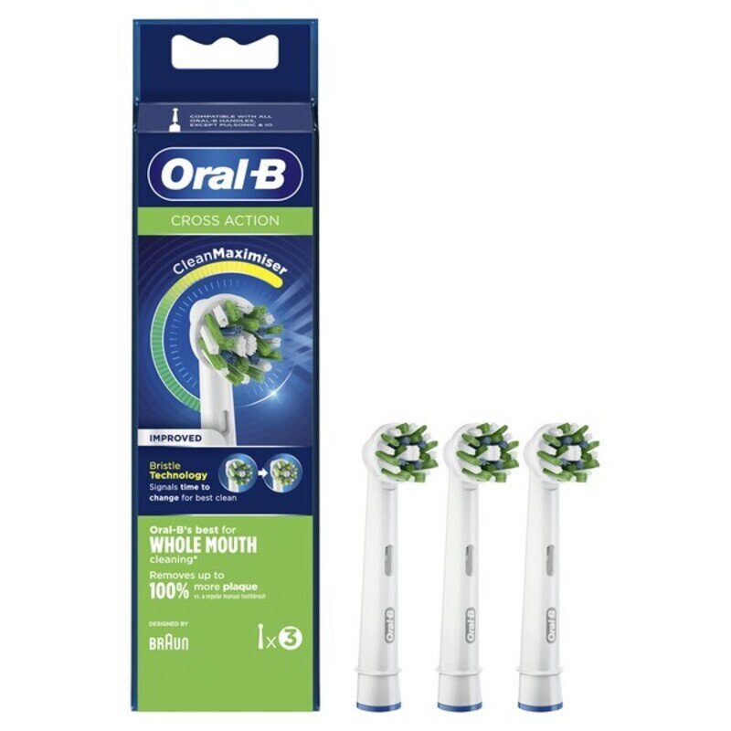 Oral-B EB 50-3 FFS Cross Action kaina ir informacija | Elektrinių dantų šepetėlių antgaliai | pigu.lt