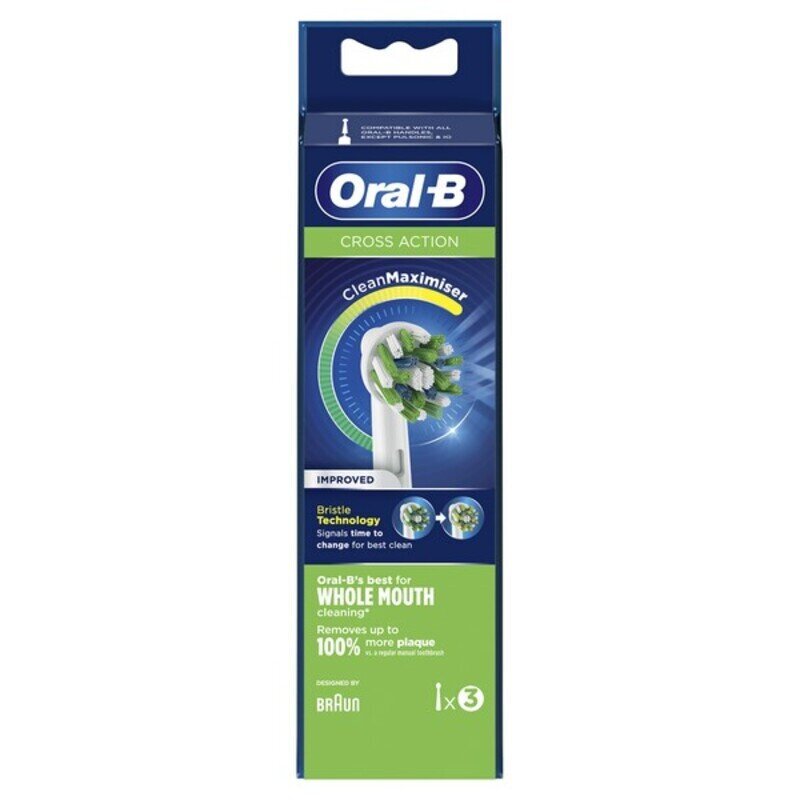 Oral-B EB 50-3 FFS Cross Action kaina ir informacija | Elektrinių dantų šepetėlių antgaliai | pigu.lt