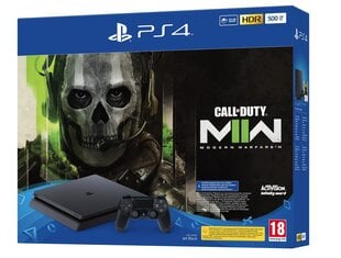 Sony PlayStation 4 (PS4) Slim, 500GB Call of Duty Modern Warfare II kaina ir informacija | Žaidimų konsolės | pigu.lt