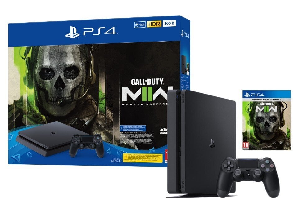 Sony PlayStation 4 (PS4) Slim, 500GB Call of Duty Modern Warfare II kaina ir informacija | Žaidimų konsolės | pigu.lt