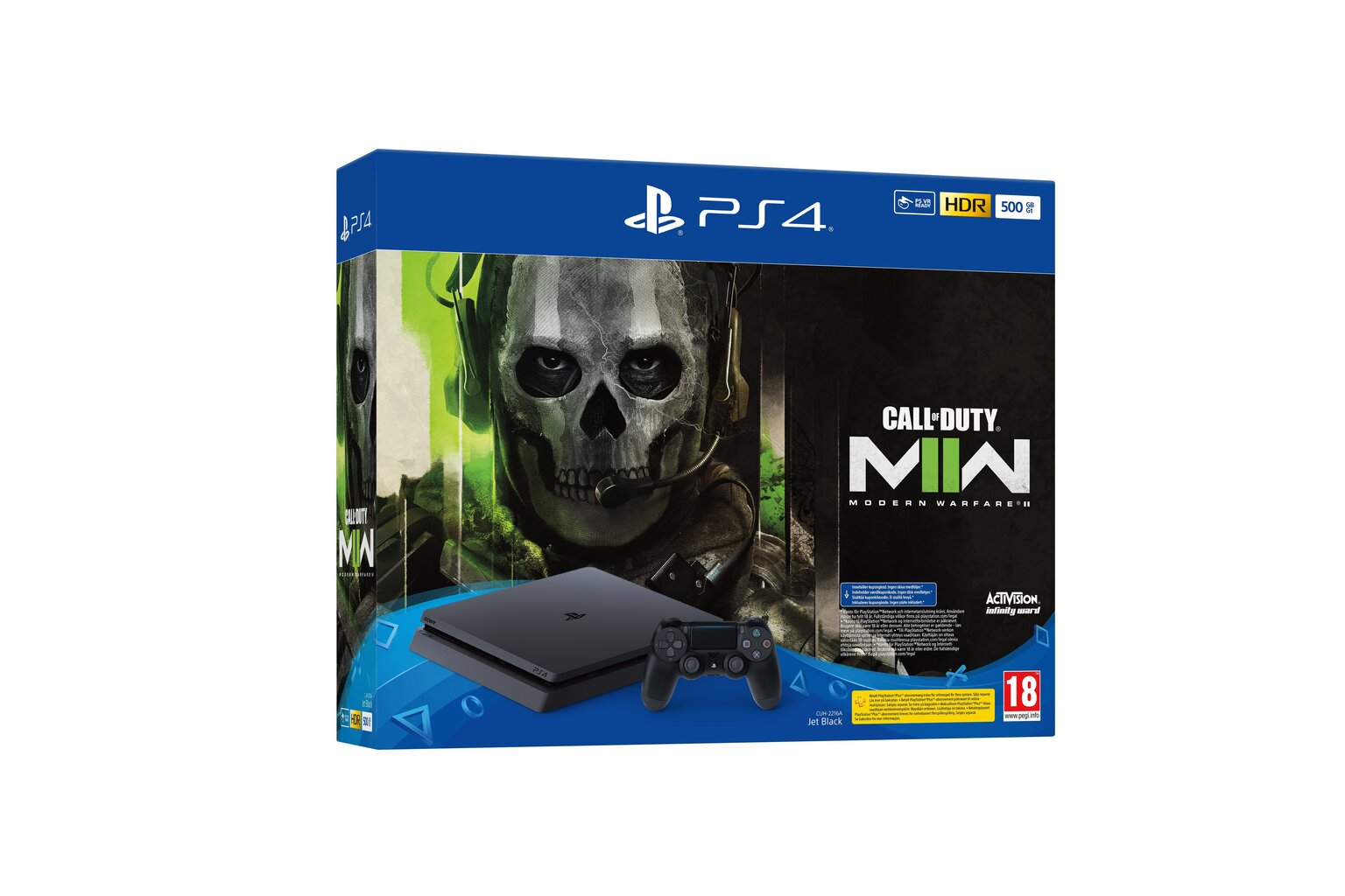 Sony PlayStation 4 (PS4) Slim, 500GB Call of Duty Modern Warfare II kaina ir informacija | Žaidimų konsolės | pigu.lt