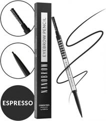 Карандаш для бровей Nanobrow Espresso 2в1, 1 мл цена и информация | Тушь, средства для роста ресниц, тени для век, карандаши для глаз | pigu.lt