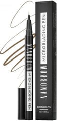 Карандаш для бровей Nanobrow Microblading Light Brown, 1 мл цена и информация | Тушь, средства для роста ресниц, тени для век, карандаши для глаз | pigu.lt