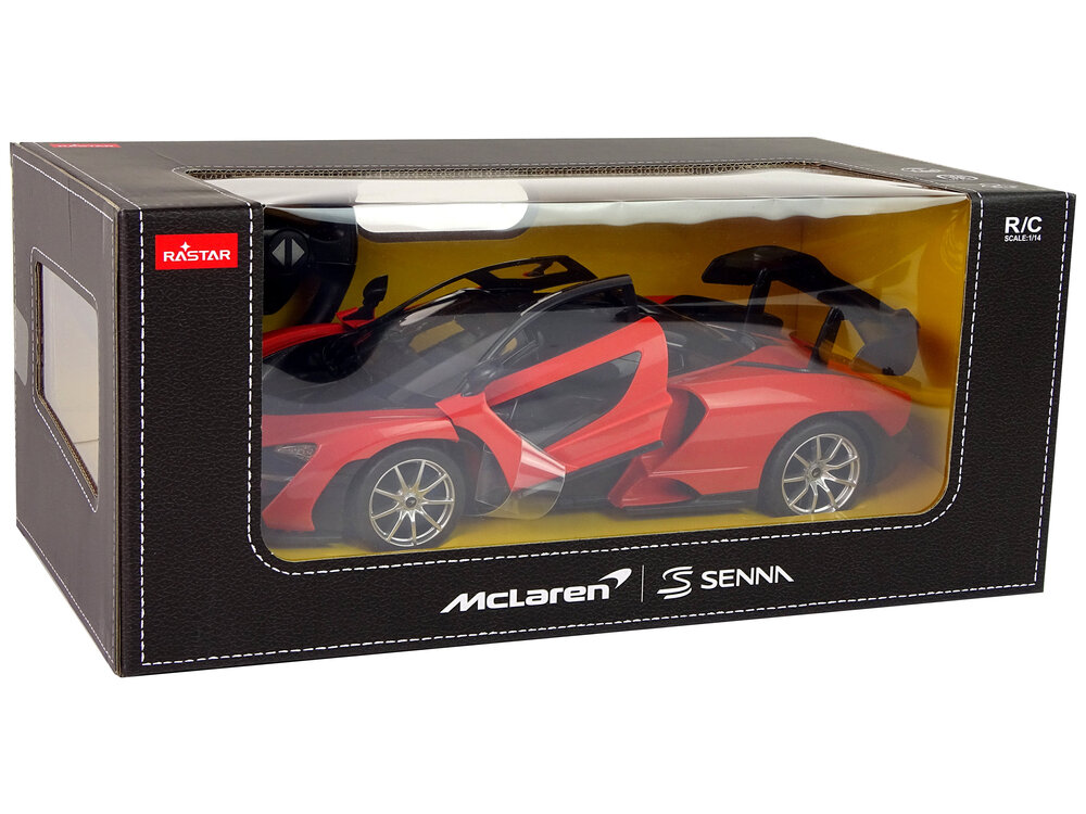 Rastar Nuotoliniu būdu valdomas automobilis McLaren Senna Rastar, raudonas цена и информация | Žaislai berniukams | pigu.lt