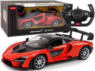 Rastar Nuotoliniu būdu valdomas automobilis McLaren Senna Rastar, raudonas kaina ir informacija | Žaislai berniukams | pigu.lt