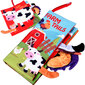 Minkšta knygelė mažyliui - naminiai gyvūnai kaina ir informacija | Minkšti (pliušiniai) žaislai | pigu.lt
