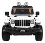 Dvivietis elektromobilis Jeep wrangler rubicon, baltas kaina ir informacija | Elektromobiliai vaikams | pigu.lt