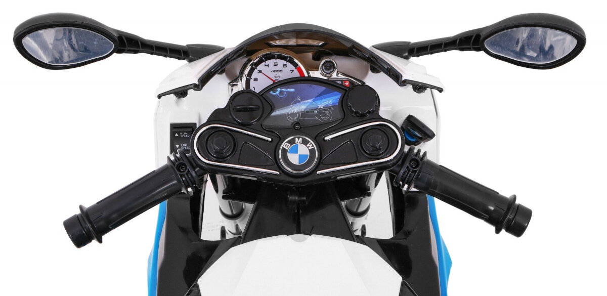 Elektrinis motociklas BMW S1000 RR, mėlynas kaina ir informacija | Elektromobiliai vaikams | pigu.lt