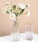 Vaza stiklinė, 24.5x8x8 cm kaina ir informacija | Vazos | pigu.lt