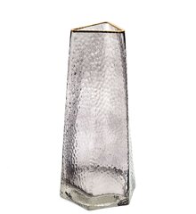 Vaza stiklinė 27x13 cm kaina ir informacija | Vazos | pigu.lt