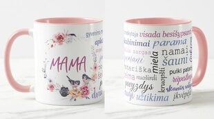 Keramikinis puodelis MAMA kaina ir informacija | Originalūs puodeliai | pigu.lt