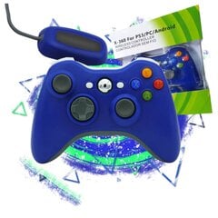 Valdiklis XBOX 360 PC mėlyna цена и информация | Игровые приставки | pigu.lt