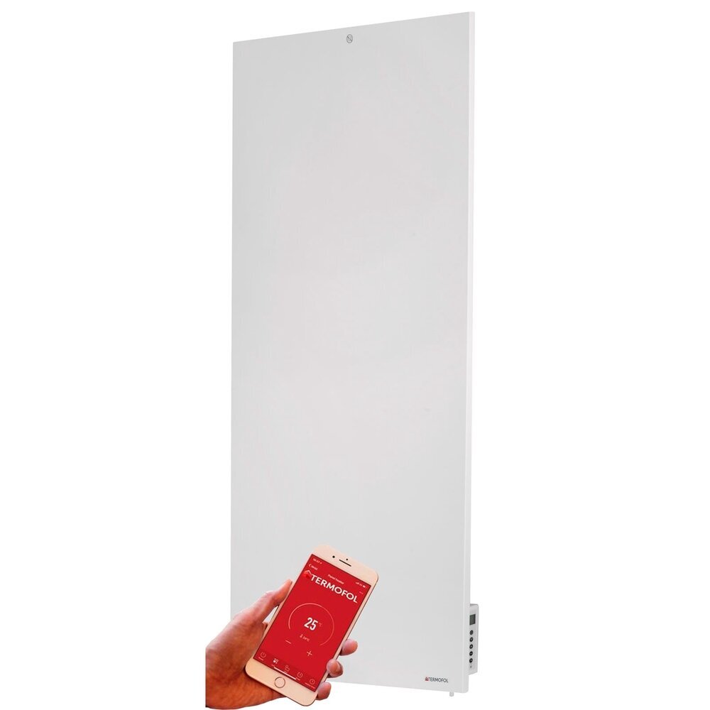 Infraraudonųjų spindulių šildymo plokštė Wifi Termofol SWT700, ant sienų, plieno, 500 W, IP44, 60x85 cm, 14m2 kaina ir informacija | Šildytuvai | pigu.lt