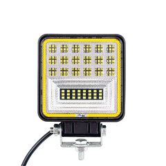 Лампа рабочая 4" 42xSMD3030 +Halo - Square 42W 10-30V Spot M-TECH (Work Lamp 4" 42xSMD3030 +Halo - Square 42W 10-30V Spot). цена и информация | Фонарики, прожекторы | pigu.lt