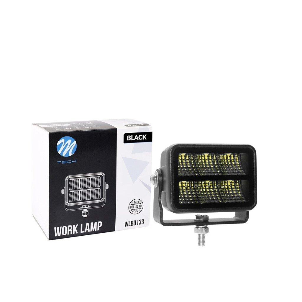 LED prožektorius M-Tech Black Series WLBO133, 30W 10-32V kaina ir informacija | Žibintuvėliai, prožektoriai | pigu.lt