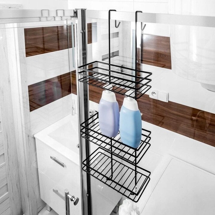 VONIOS KAMBARIO lentyna skirta kabinti ant dušo kabinos stiklo. kaina ir informacija | Vonios komplektai | pigu.lt
