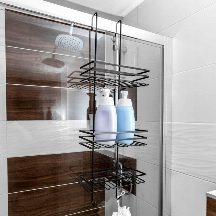 VONIOS KAMBARIO lentyna skirta kabinti ant dušo kabinos stiklo. цена и информация | Vonios komplektai | pigu.lt