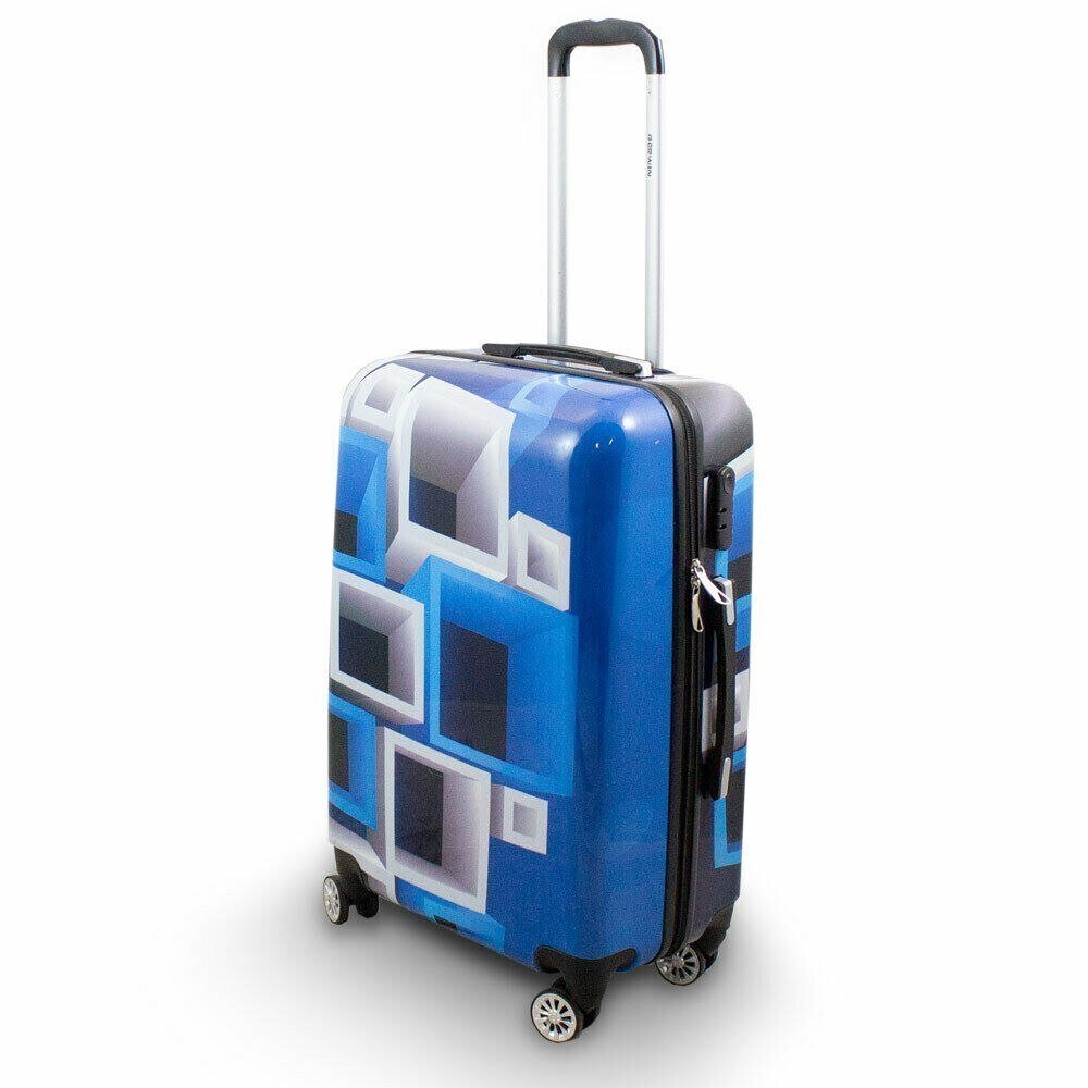 Lagaminų rinkinys, M, L, XL, mėlynas kaina ir informacija | Lagaminai, kelioniniai krepšiai | pigu.lt