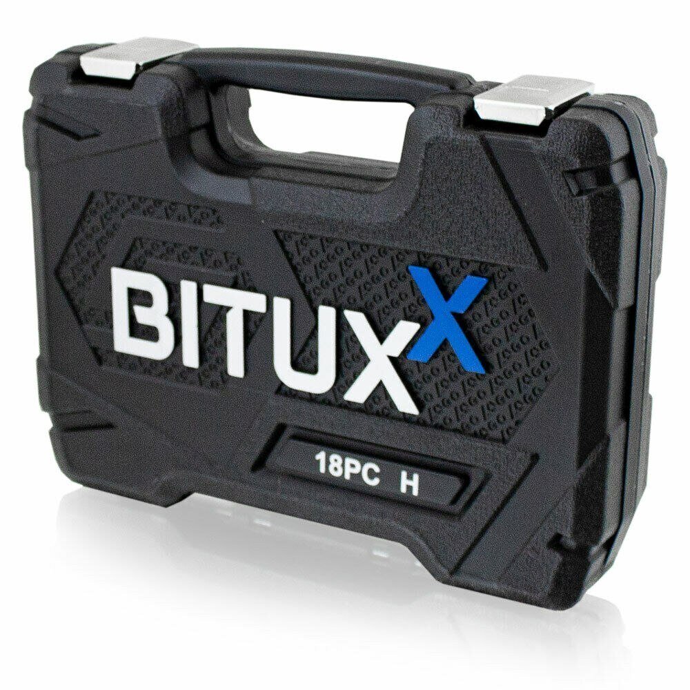 Raktų rinkinys šešiabriauniai raktai 18 vienetų Bituxx kaina ir informacija | Mechaniniai įrankiai | pigu.lt