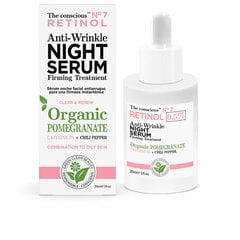 Naktinis serumas The Conscious Retinol Anti-Wrinkle Night Serum, 30 ml kaina ir informacija | Veido aliejai, serumai | pigu.lt