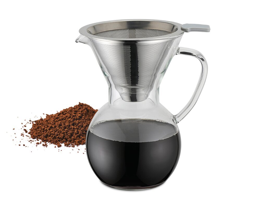 Stiklinis kavos gaminimo aparatas su filtru Weis 1 l цена и информация | Kavinukai, virduliai | pigu.lt