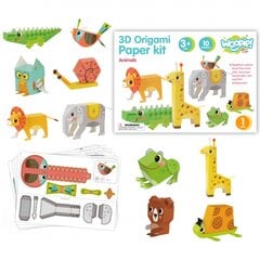 Набор для художественного 3D складывания бумаги Оригами "Животные" цена и информация | Развивающие игрушки | pigu.lt