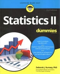 Statistics II For Dummies 2e 2nd Edition kaina ir informacija | Ekonomikos knygos | pigu.lt